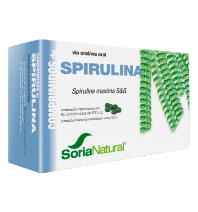 spirulina comprimidos soria natural 60 comprimidos